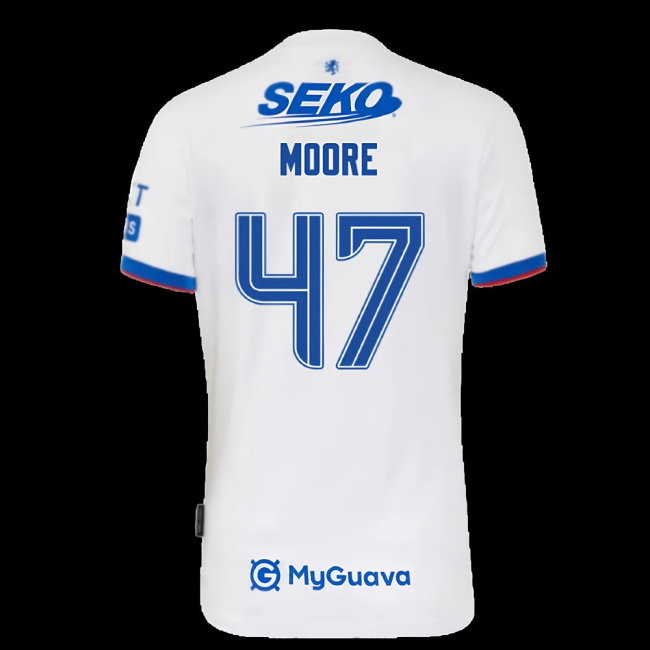 2025-2026 Rangers Away Shirt (Womens) (Moore 47)-SoccerKits Hub | Buy Soccer Jerseys Online